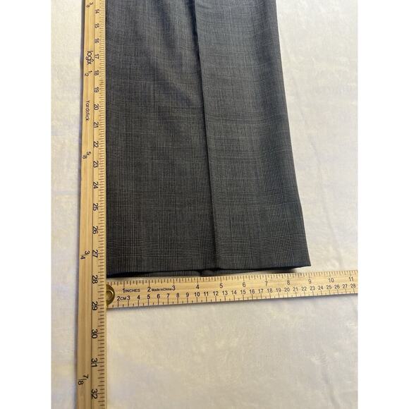 Brooks Brothers Brooksease 43R 38x28+ Gray Blue Plaid 2 Piece Suit Jacket Pants - Picture 14 of 16